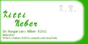 kitti neber business card